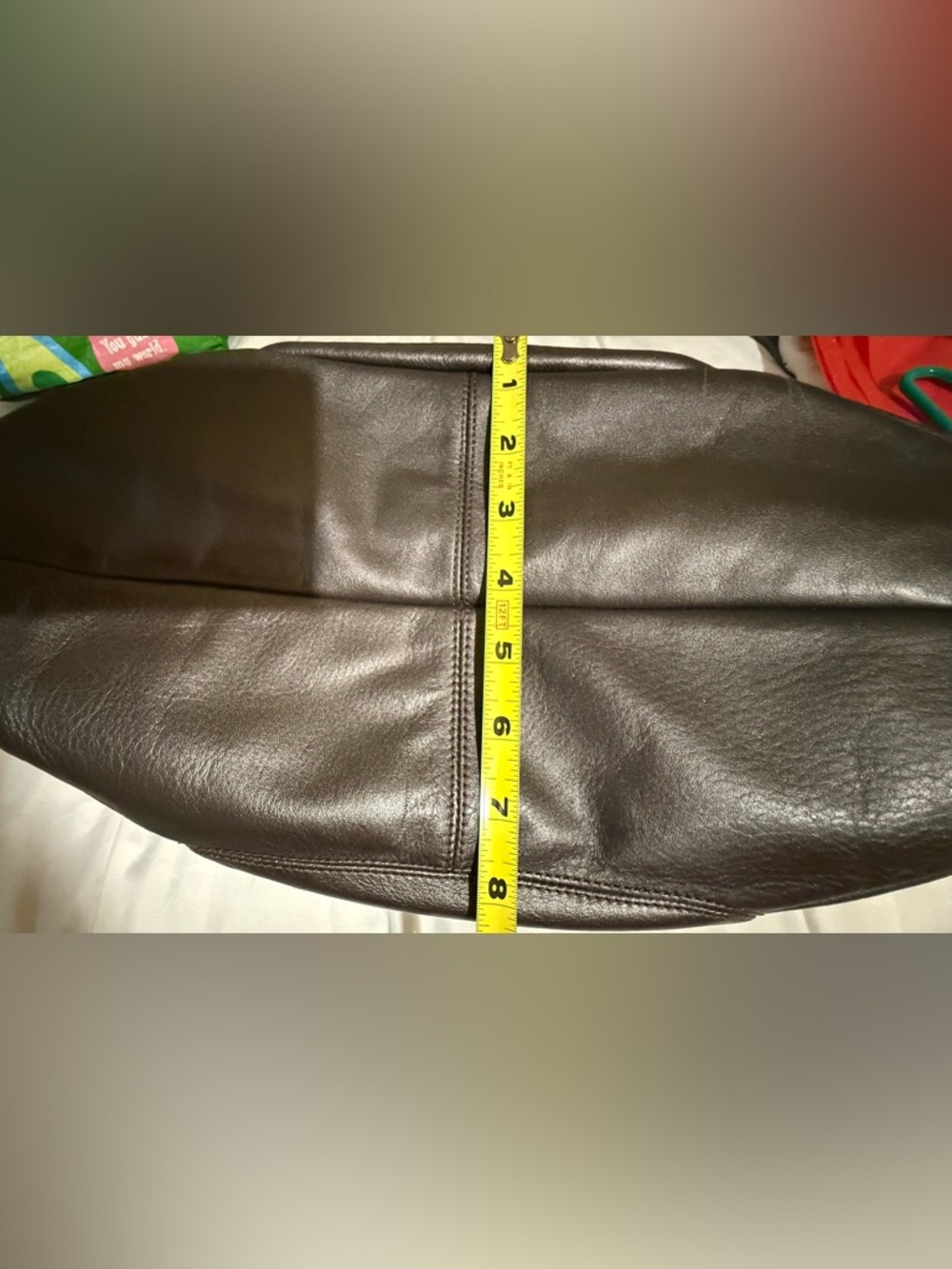 Coach Black Leather Shoulder Tote with Front Buckle Pocket - Picture 11 of 12